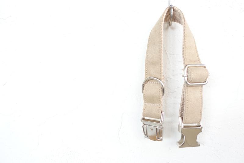 Cream Dog Collar &amp; Leash Set - Barker &amp; Bone 