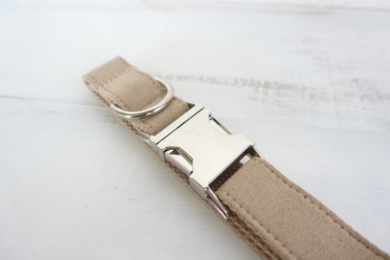 Cream Dog Collar &amp; Leash Set - Barker &amp; Bone 