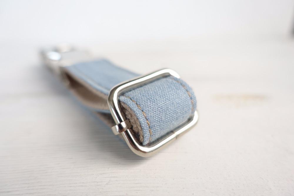 Dog Collar &amp; Leash | Light Denim - Barker &amp; Bone 