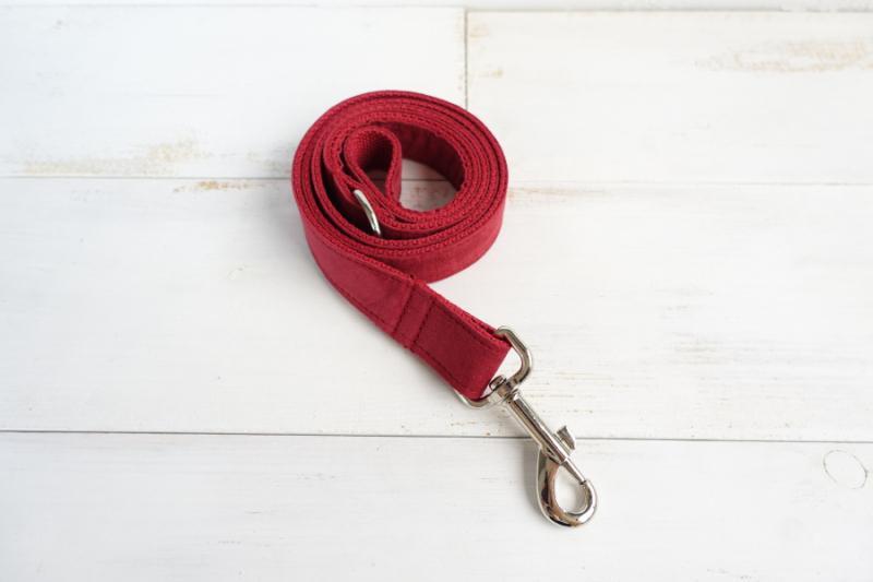 Dog Collar &amp; Leash | Red Velvet - Barker &amp; Bone