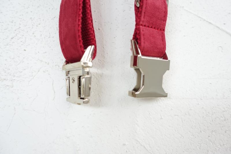 Dog Collar &amp; Leash | Red Velvet - Barker &amp; Bone