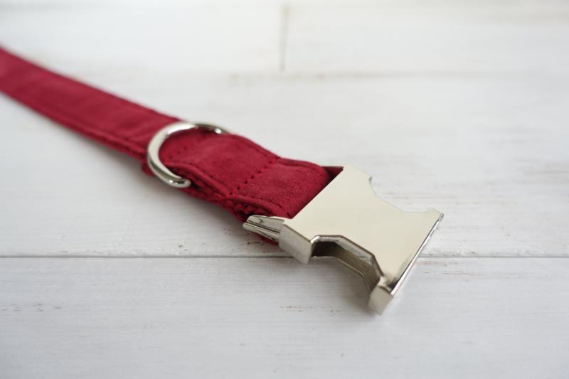 Dog Collar &amp; Leash | Red Velvet - Barker &amp; Bone