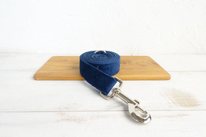 Dark Blue Dog Collar &amp; Leash Set - Barker &amp; Bone 