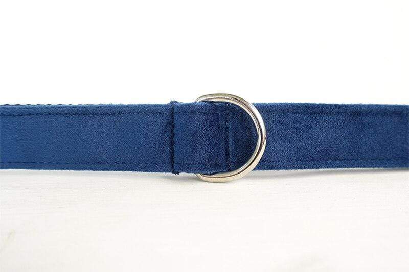 Dark Blue Dog Collar &amp; Leash Set - Barker &amp; Bone 