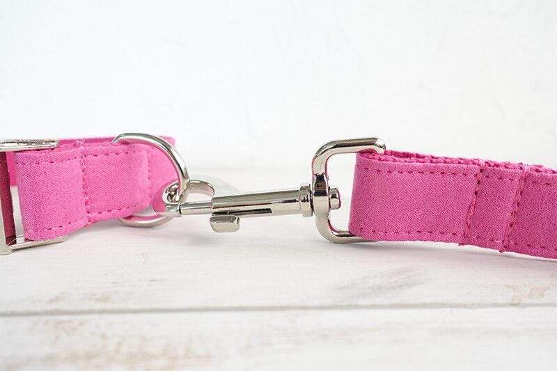 Dog Collar &amp; Leash | Pink - Barker &amp; Bone