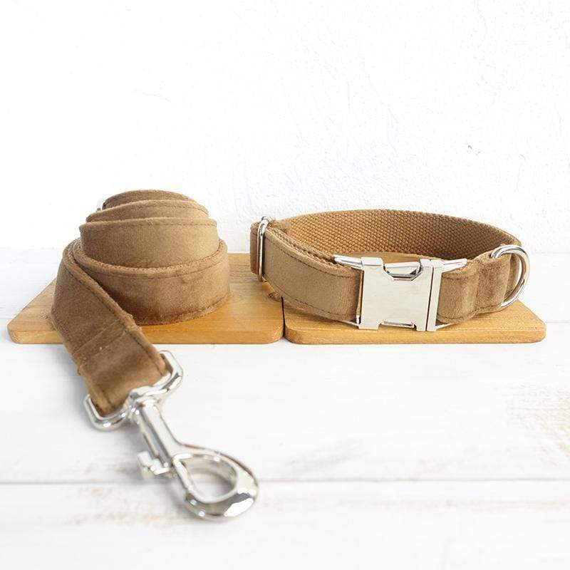 Camel Dog Collar &amp; Leash - Barker &amp; Bone 