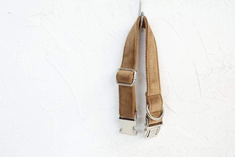 Camel Dog Collar &amp; Leash - Barker &amp; Bone 