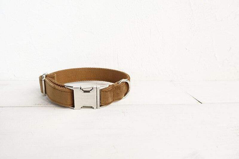 Camel Dog Collar &amp; Leash - Barker &amp; Bone 