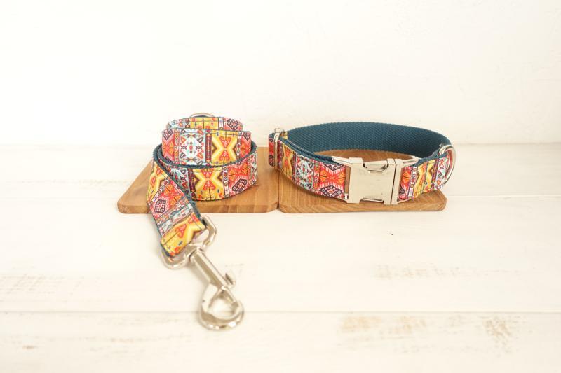 Bohemian Dog Collar &amp; Leash Set - Barker &amp; Bone 