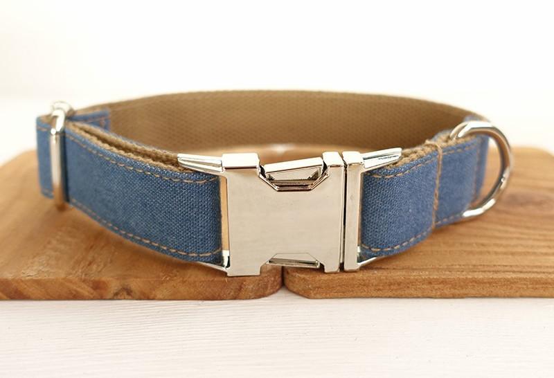 Denim Collar &amp; Leash Set - Barker &amp; Bone 