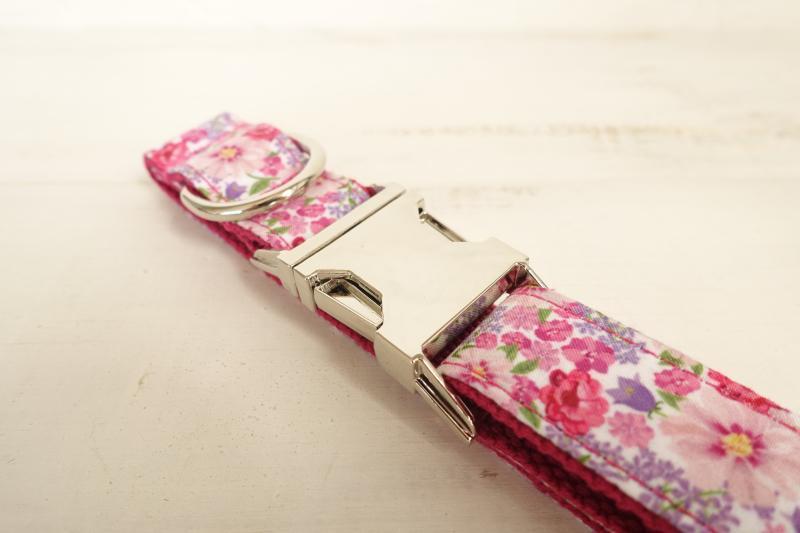 Dog Collar &amp; Leash | Pink Flower - Barker &amp; Bone