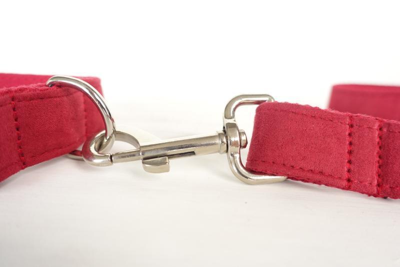 Dog Collar &amp; Leash | Red Velvet - Barker &amp; Bone