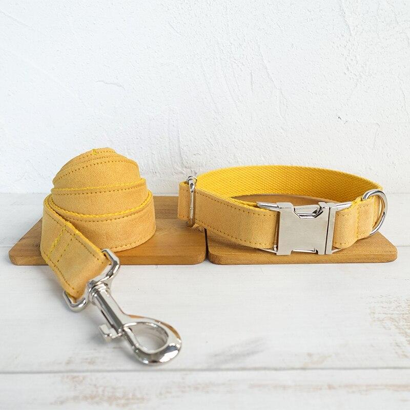 Dog Collar &amp; Leash | Yellow - Barker &amp; Bone