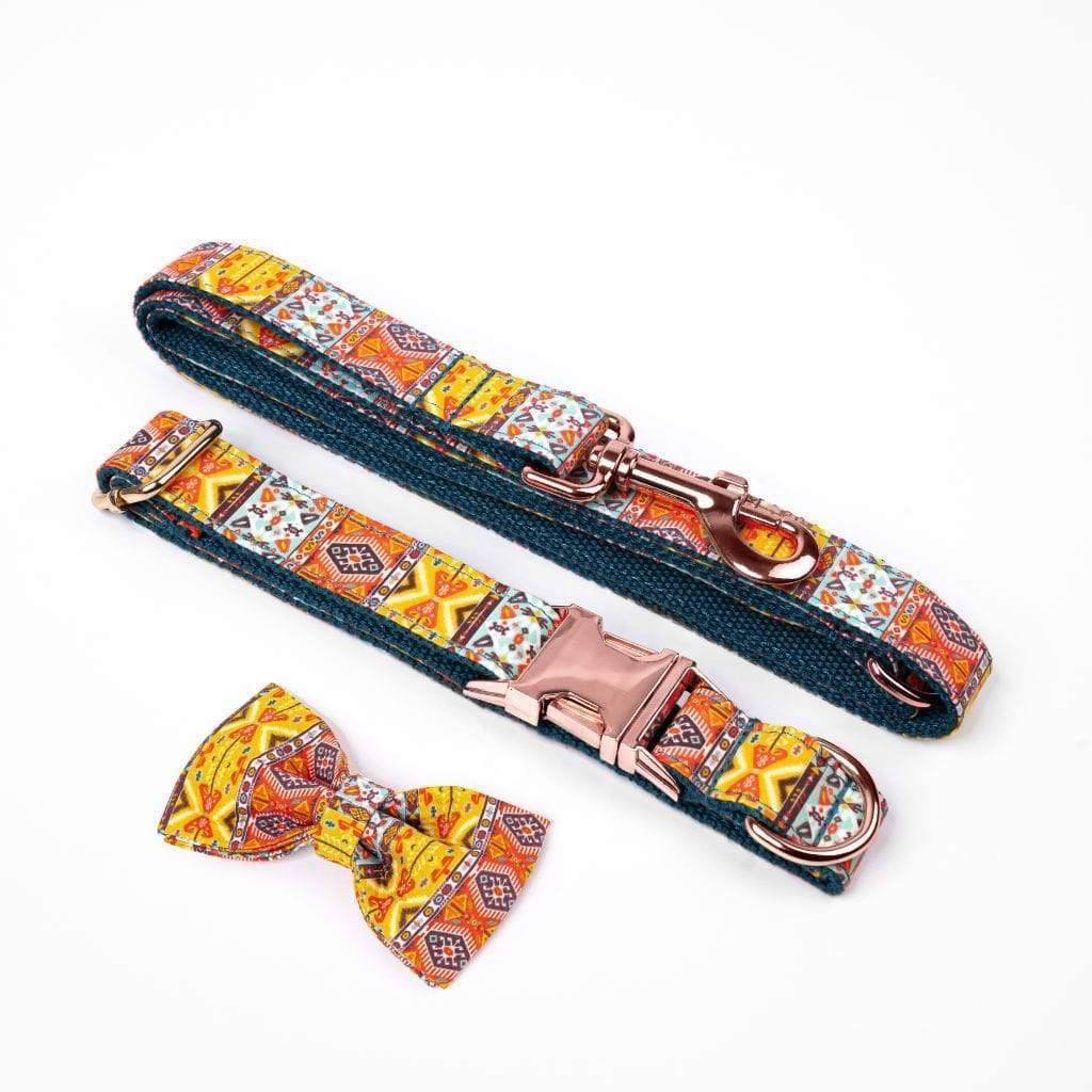 Luxe Dog Collar &amp; Leash | Bohemian - Barker &amp; Bone 