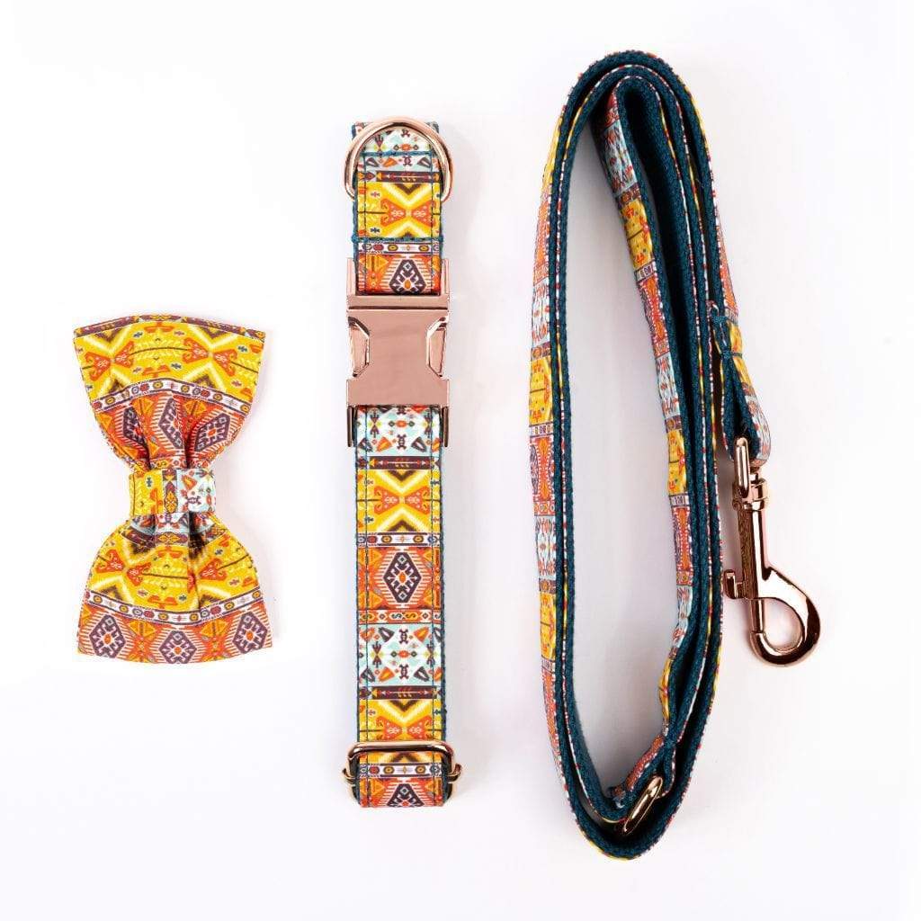 Luxe Dog Collar &amp; Leash | Bohemian - Barker &amp; Bone 