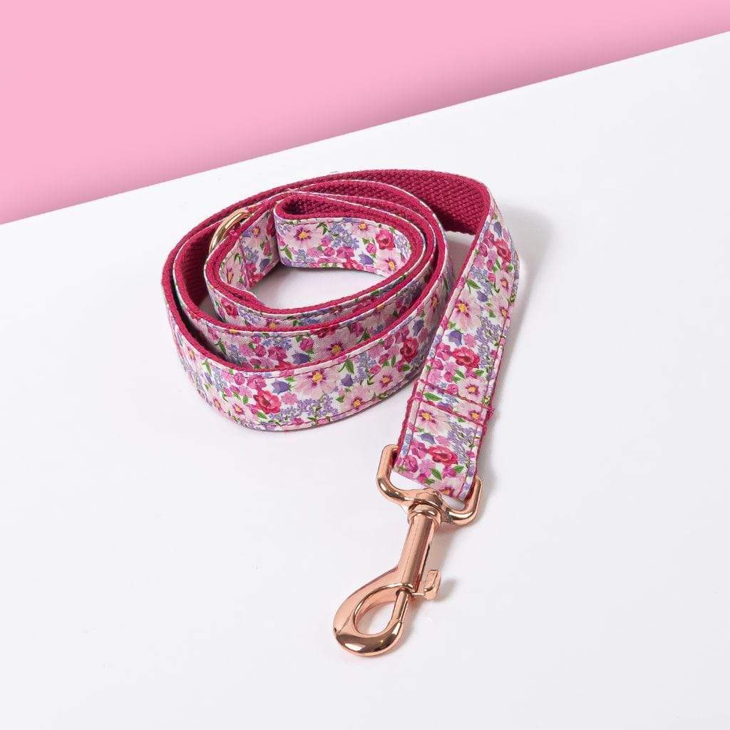  Luxe Dog Leash | Pink Flower - Barker & Bone 