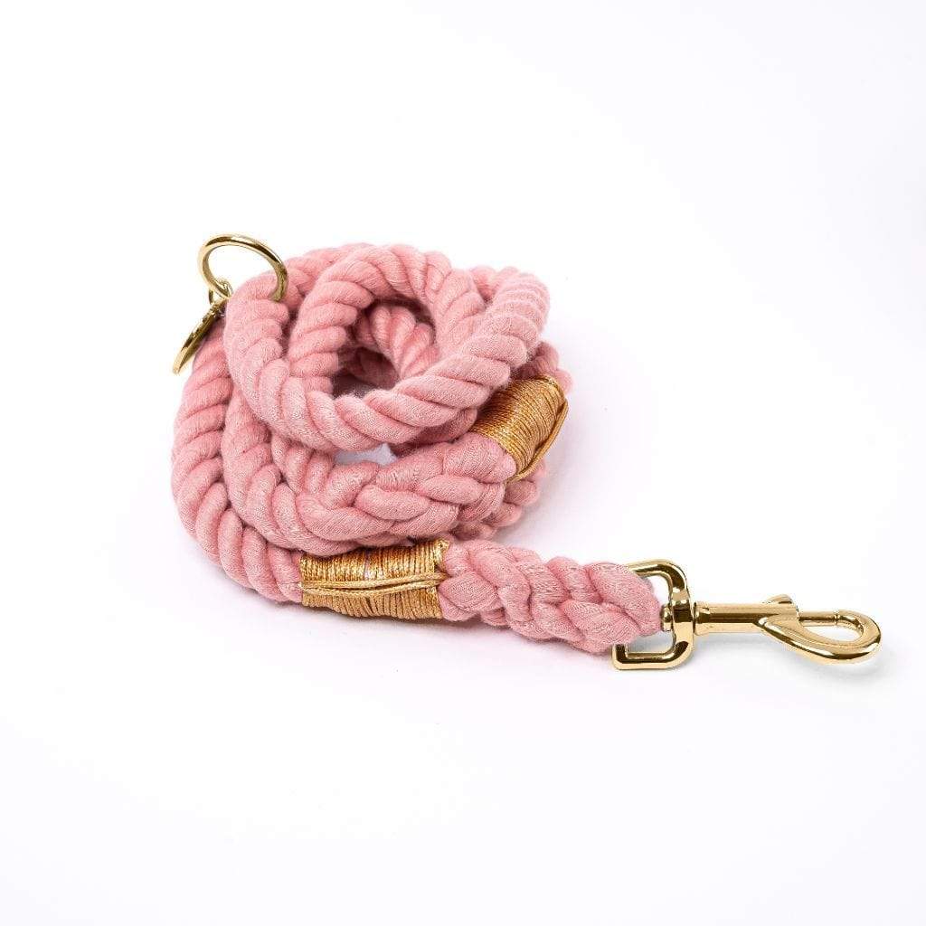 Rope Dog Leash | Coral Pink - Barker &amp; Bone 