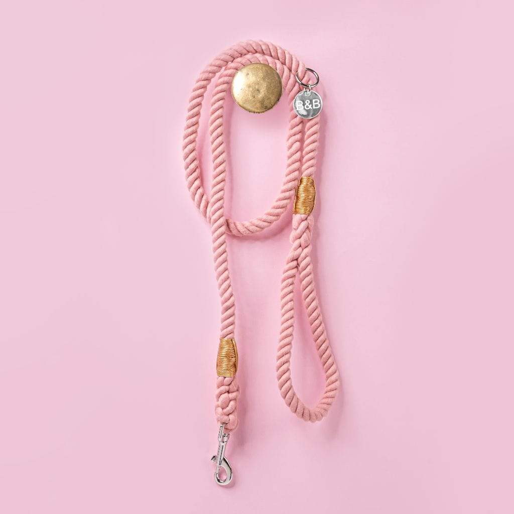 Rope Dog Leash | Coral Pink - Barker &amp; Bone 