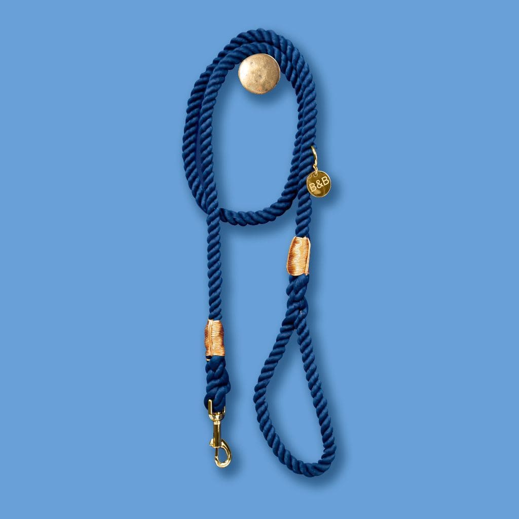 Rope Dog Leash | Dark Navy - Barker &amp; Bone 