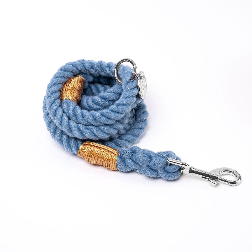 Rope Dog Leash | Faded Denim- Barker &amp; Bone 