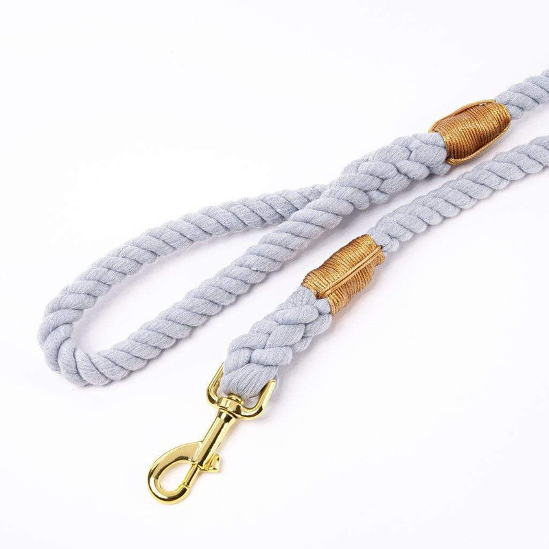 Rope Dog Leash Quiet Grey Shop HandDyed Strong Rope Dog Leads